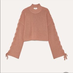 Aritzia Wilfred salome sweater dusty pink size M